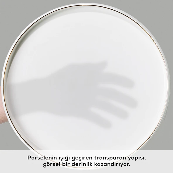 Karaca Stream Bone Sunset 34 Parça 6 Kişilik Kahvaltı Takımı Gold - Resim 5