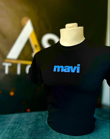 ASK-COTTON PENYE UNİSEX MAVİ DESENLİ - Resim 2