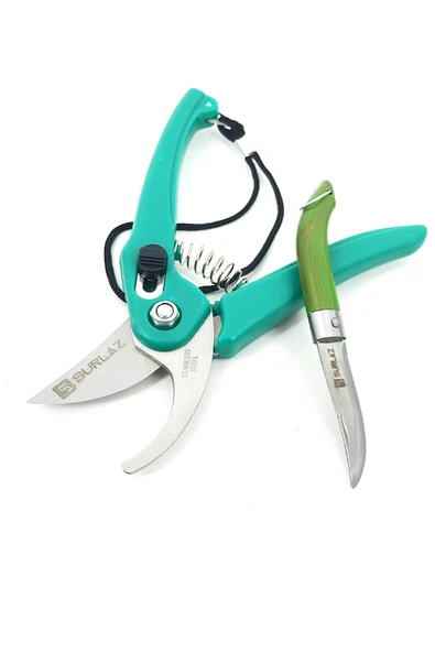 Budama Makası Narenciye Makası Mini Bıçak Set Ergonomik Sap - 2