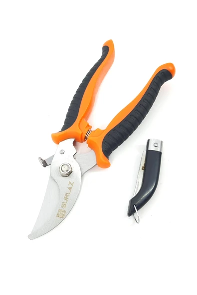 Budama Makası Narenciye Makası Mini Bıçak Set 2 Parça Set - 2