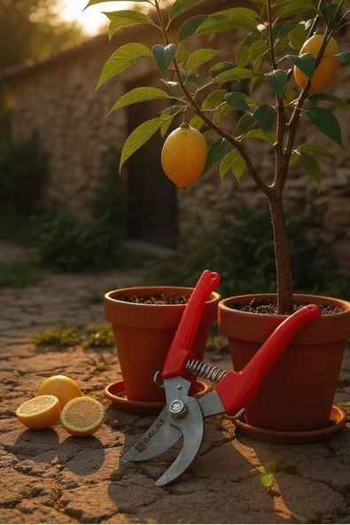 Bahçe Budama Makası Dal Budama Bıçağı 2'li Set Çok Amaçlı Kolay Kullanım - 5
