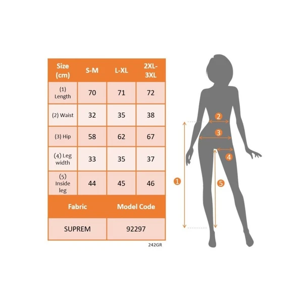 Lucky Life Kadın Beli Lastikli Etnik Desenli Kapri Süprem Pantolon - Resim 4