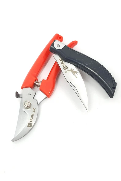 Bahçe Budama Makası Dal Budama Bıçağı 2'li Set Çok Amaçlı Kolay Kullanım