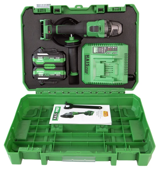 Hais Pro AKÜLÜ TAŞLAMA MAKİNESİ 1000W 21V 4.0Ah JM-125A HAISPRO