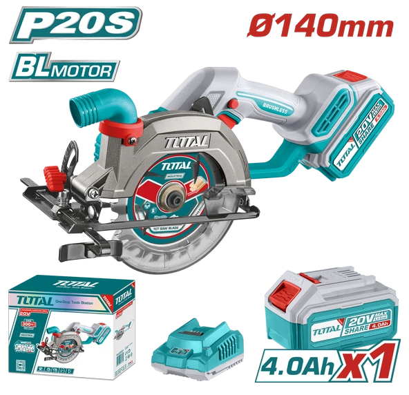 Total LI-ION AKÜLÜ DAİRE TESTERE TSLI14021 ürün görseli