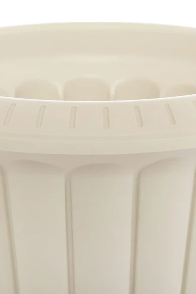 2 Adet Nergis Saksı 3,4 Litre Plastik Ayaklı Çiçek Saksısı Salon Saksı Set - 3
