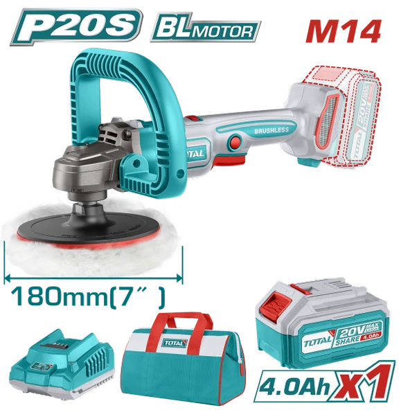 Total LI-ION AKÜLÜ POLİSAJ MAKİNESİ TAPLI20181E ürün görseli