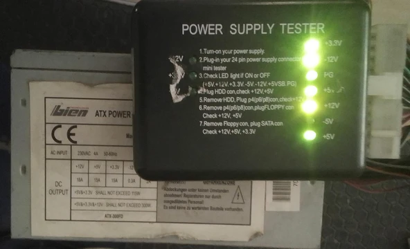 2.EL ÇALIŞAN KASADAN ÇIKMA 300W BİEN POWERSUPPLY - 4