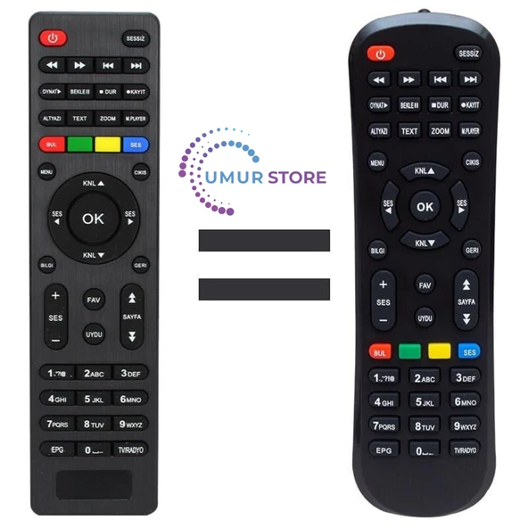 Mersat Vip Full HD Uydu Alıcı Kumandası ürün görseli