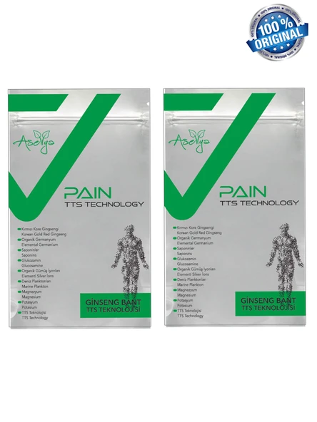 ASELLYA SAĞLIKLI YAŞAM GİNSENG AĞRI BANDI 25'Lİ*2 PAKET