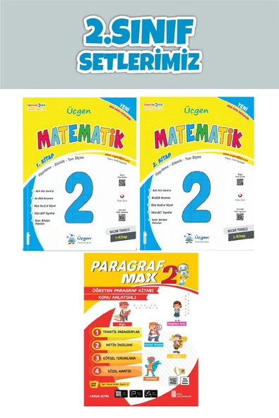 Üçgen 2.Sınıf Maarif Modeli Beceri Temelli Matematik + Paragraf Max (2025-2026) ürün görseli 1