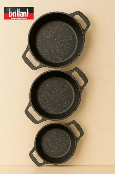 Cursa Döküm3 'lü Tava Seti 18-20-22 cm ürün görseli