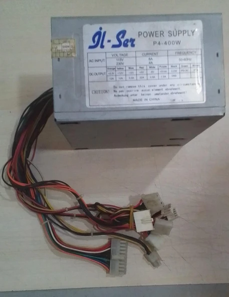 2.EL ÇALIŞAN KASADAN ÇIKMA 400W İL-SER POWERSUPPLY