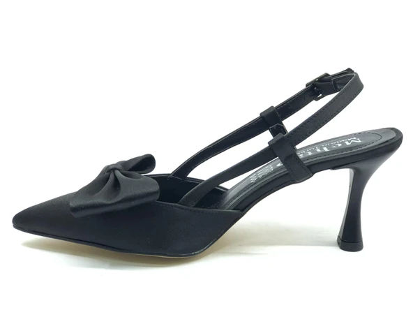 Mehtap Kurdela Detaylı Arkası Açık Stiletto Kadın Topuklu Ayakkabı - Resim 10
