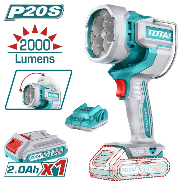 Total LI-ION AKÜLÜ ÇALIŞMA IŞIĞI TWLI2088E ürün görseli