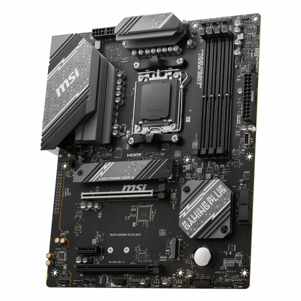 MSI B650 Gaming Plus WiFi DDR5 (7200MHz)OC M.2 HDMI/DP/USB-C PCIe 4.0 AM5 ATX Anakart - Resim 3