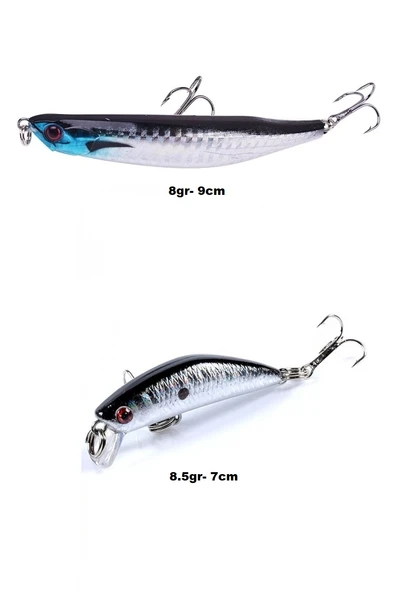 Rapala Lures Yapay Suni Balık Yemi Turna Levrek Lüfer yem Lrf Yem 2 Li Set ürün görseli