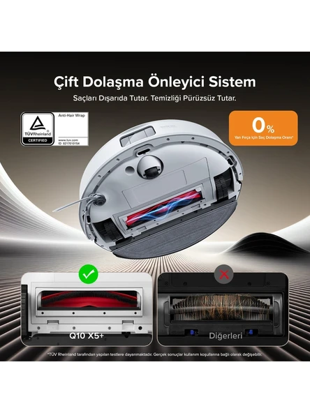 Roborock Vacuum Q8 Max Pro Plus Robot Süpürge Beyaz - 3