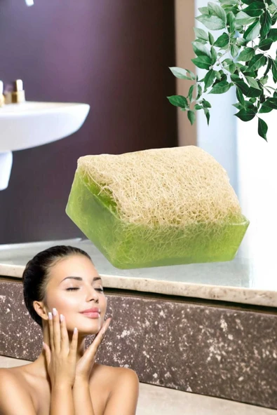 5'li Kabak Lifli Avokado Sabun Yüz Pedi Cilt Temizleme Fırçası Sıkılaştırma Temizleme Peeling Seti - 6