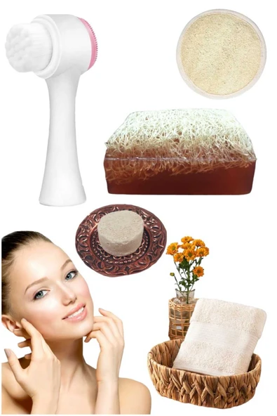 5'li Tüm Cilt Tiplerine Uygun Peeling Sivilce Leke Akne Temizleme Sıkılaştırma Bakım Set