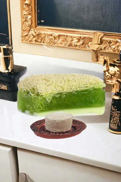 2'li Tüm Cilt Sıkılaştırıcı Gerdirme Yüz Yoga Yüz Bakım Peeling Lifli Sabun+Taş - 3