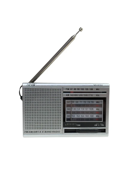 Ultratekno NS-8153 Taşınabilir Pilli Cep Radyosu Deprem Çantası Radyosu Am Fm SW-1-6 8 Bandlı Mini Radyo ürün görseli 1