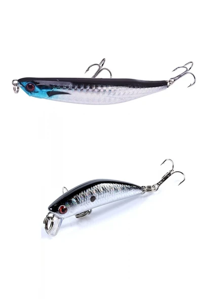 Rapala Lures Yapay Suni Balık Yemi Turna Levrek Lüfer yem Lrf Yem 2 Li Set - Resim 2