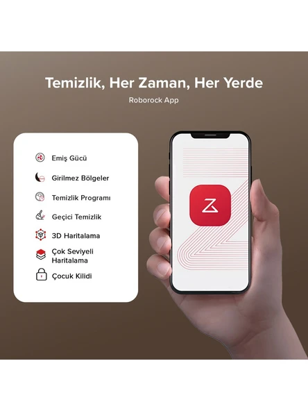 Roborock Vacuum Q8 Max Pro Plus Robot Süpürge Beyaz - 7