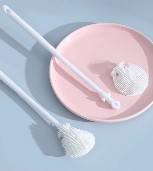 Kavanoz ve Biberon Yıkama Fırçası Silikon - Resim 5