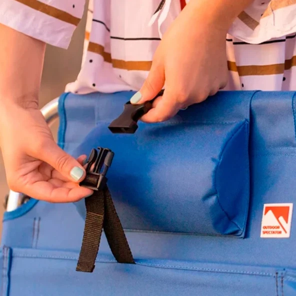 FUNKY CHAIRS Beach Star Light Plaj Şezlong Kamp Sandalye - Blue - 5