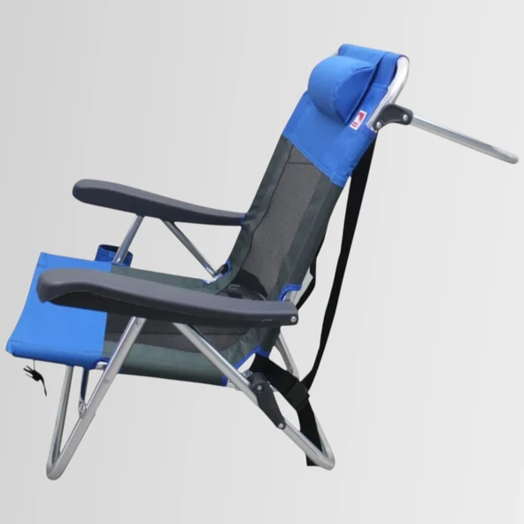 FUNKY CHAIRS Beach Star Light Plaj Şezlong Kamp Sandalye - Blue - 4