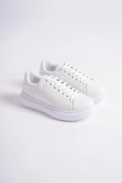 Kadın Hakiki Deri Alexander Beyaz Bağcıklı Ayakkabı 909 - 4