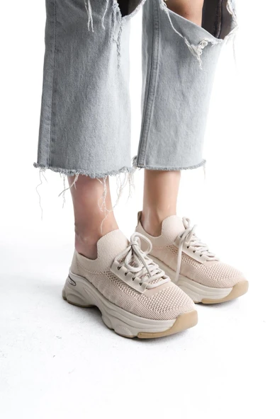 Kadın Rocco Ten Triko Spor Ayakkabı & Sneaker - 3