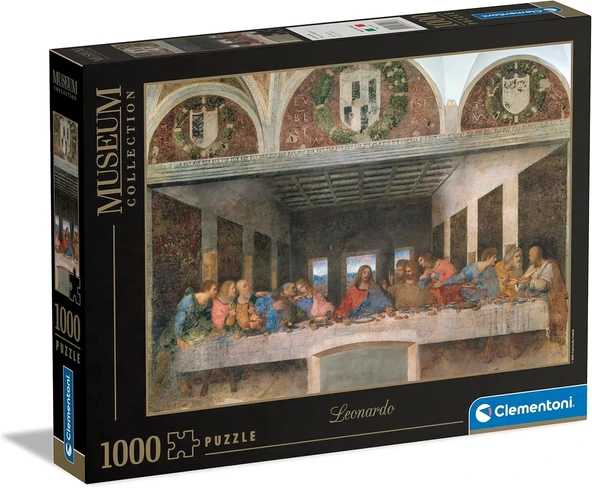 Clementoni 1000 Parça Museum Collection Yetişkin Puzzle 31447 Leonardo The Last Supper