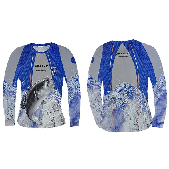 Wily Wear UV T-Shirt Partition Blue XXL