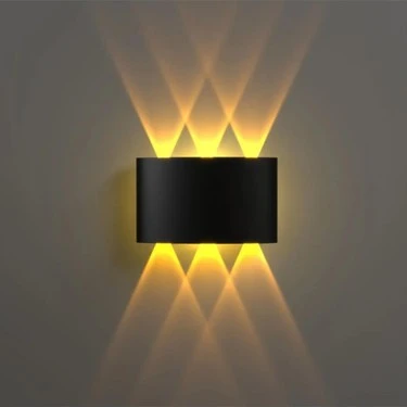 Maxled MX-2066A - Çift Yönlü Oval Aplik Amber IP65 ürün görseli