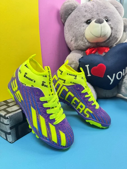 Erkek Çocuk Halısaha Çoraplı Çivisiz Futbol Spor Ayakkabısı F35HS - 10