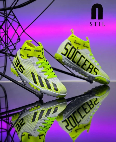 Erkek Çocuk Halısaha Çoraplı Çivisiz Futbol Spor Ayakkabısı F35HS - 5