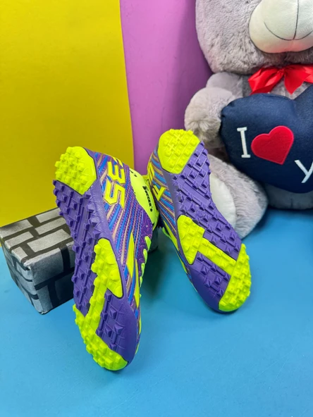 Erkek Çocuk Halısaha Çoraplı Çivisiz Futbol Spor Ayakkabısı F35HS - 11