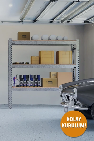 Ağır Yük Raf Ünitesi 180x180x60 cm - Resim 6