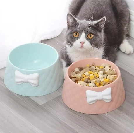 Mikopet Şık Desenli Fiyonklu Mama Kabı - Resim 4