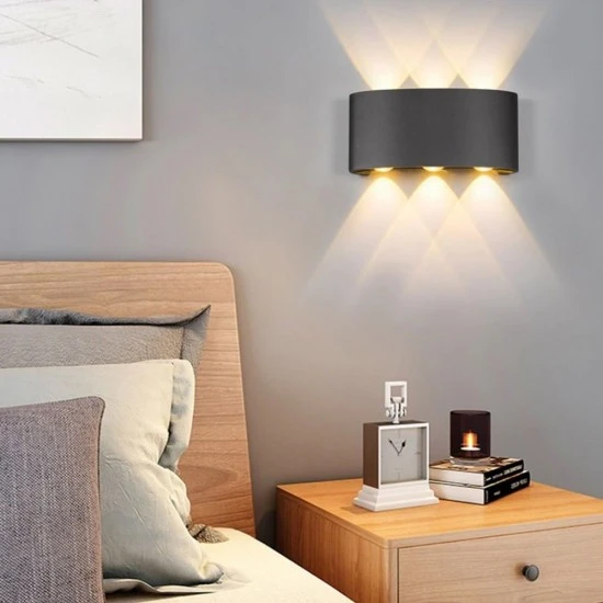 Maxled MX-2066G - Çift Yönlü Oval Aplik  3000K Günışığı IP65 ürün görseli