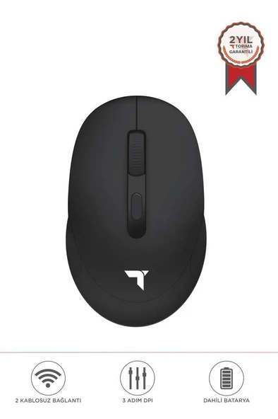 Torima TM-17 Siyah Çift Modlu Sessiz Kablosuz Mouse Fare ürün görseli