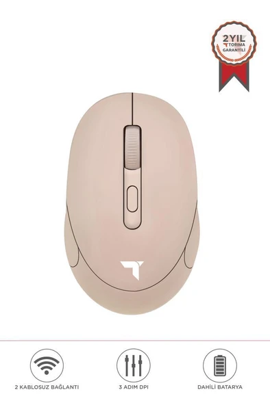 Torima TM-17 Haki Çift Modlu Sessiz Kablosuz Mouse Fare ürün görseli