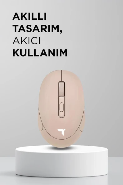Torima TM-17 Haki Çift Modlu Sessiz Kablosuz Mouse Fare - Resim 3