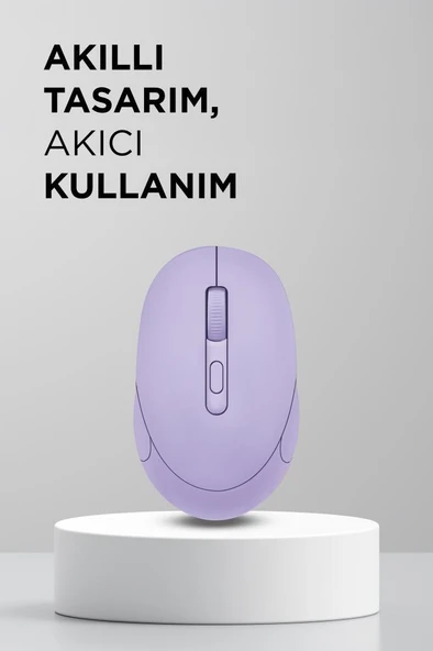 Torima TM-17 Mor Çift Modlu Sessiz Kablosuz Mouse Fare - Resim 3