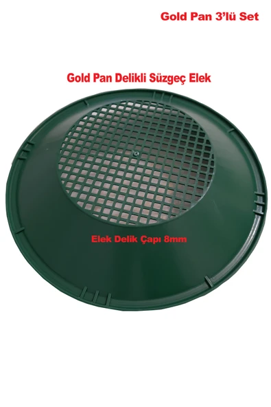 Gold Dedektörü Altın Eleme Yıkama Pan Seti - Resim 4