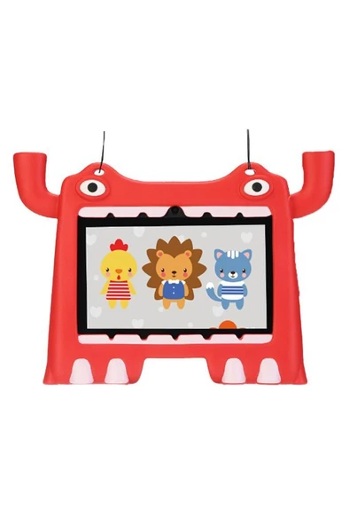 Torima T16 Kırmızı 4GB +128 GB Tablet Android 13 Çocuk Tableti Kılıf Hediyeli - Resim 2