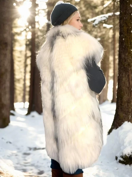 Kadın Hakiki Deri ve Kürk - Bej - 4