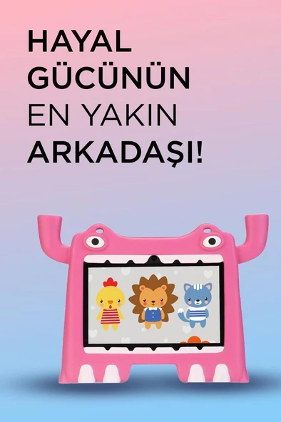Torima T16 Pembe 4GB +128 GB Tablet Android 13 Çocuk Tableti Kılıf Hediyeli - Resim 3